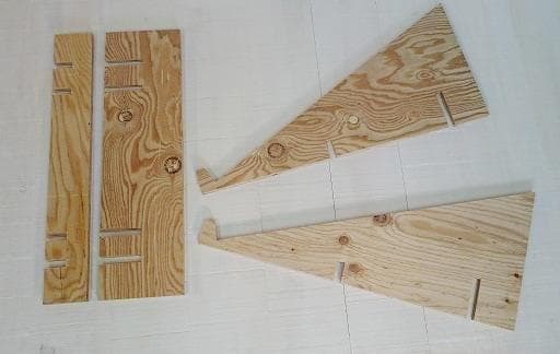 マルシェ傾斜ディスプレイ完成セット（傾斜台と木箱のセット）（ナチュラルブラウン）