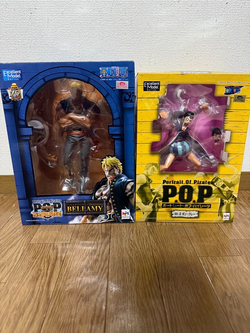 ワ*ル様 POP フィギュア ハイエナのベラミー Mr.2ボン・クレー 2体売り