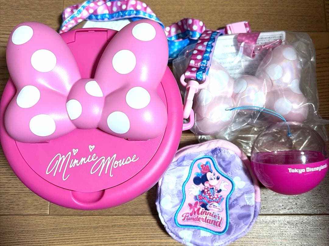 【新品未使用】パルパルーザ ミニー ポップコーンバケット・スナックケース他