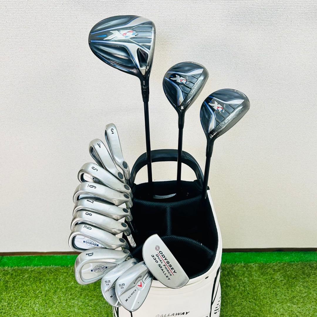 キャロウェイ XR メンズ ゴルフセット 右 SR 初心者 入門 14本