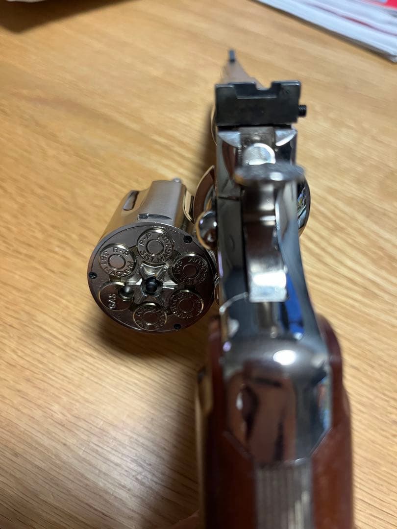 タナカ　コルトパイソン 4インチ　ガスガン　ニッケルフィニッシュ