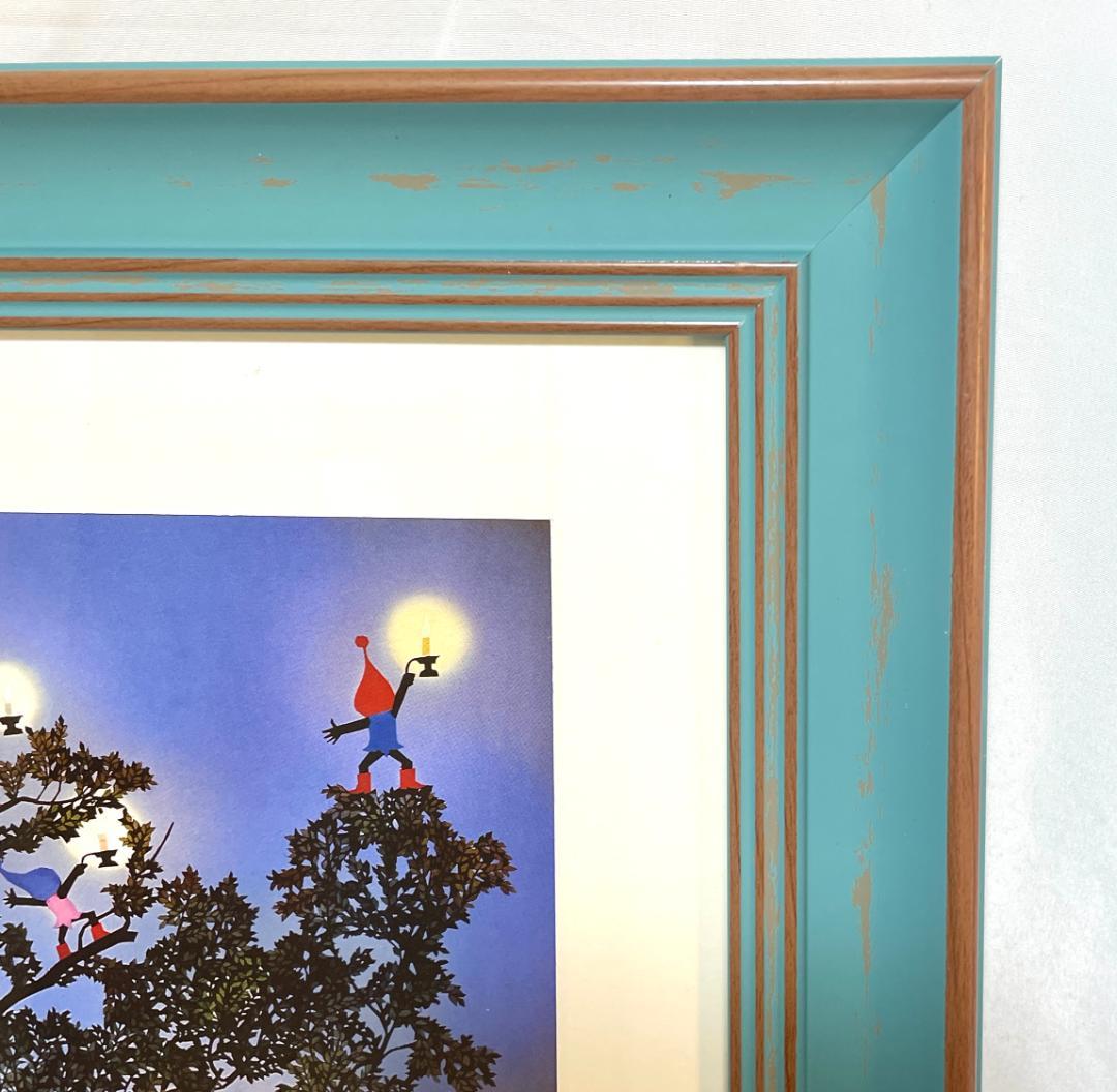 新品】藤城清治「樹齢1500年大クス癒しの祈り」ポスター 大サイズ額　48×48