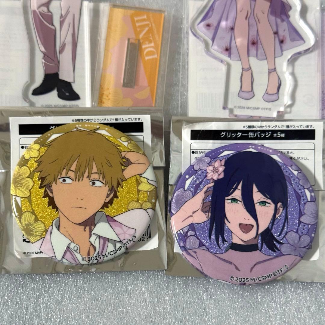 チェンソーマン サンシャイン プリンスホテル デンジ レゼ　缶バッジ アクリル