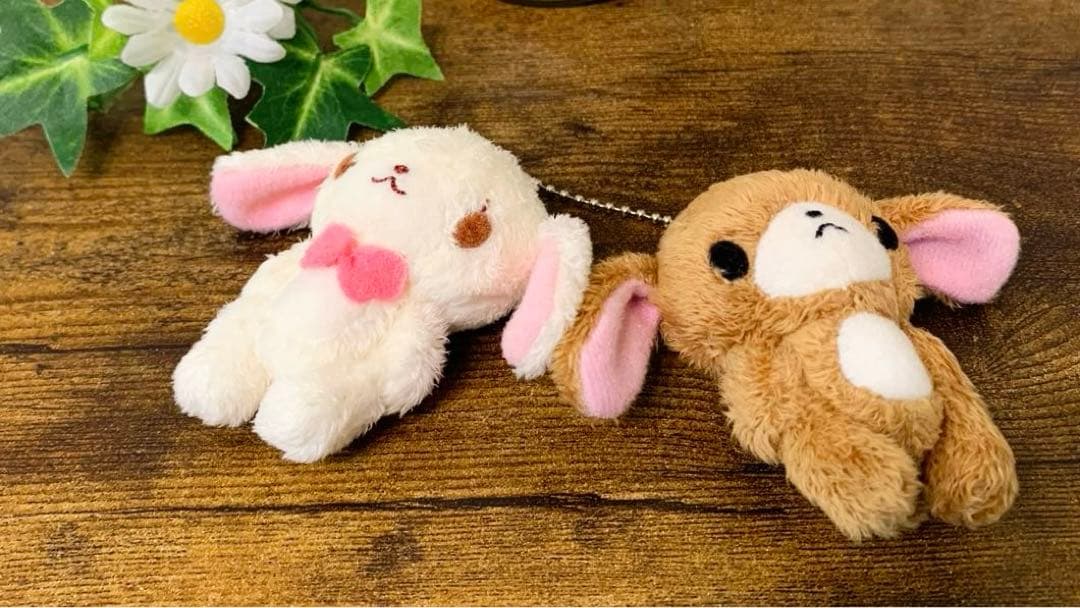 ★希少レア★ シュガーバニーズ　ペアマスコット　ぬいぐるみ　ボールチェーン　初期