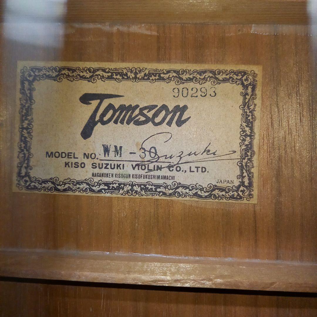 メンテ済◎TOMSON アコースティックギターWM-30 3ピースバック 日本製