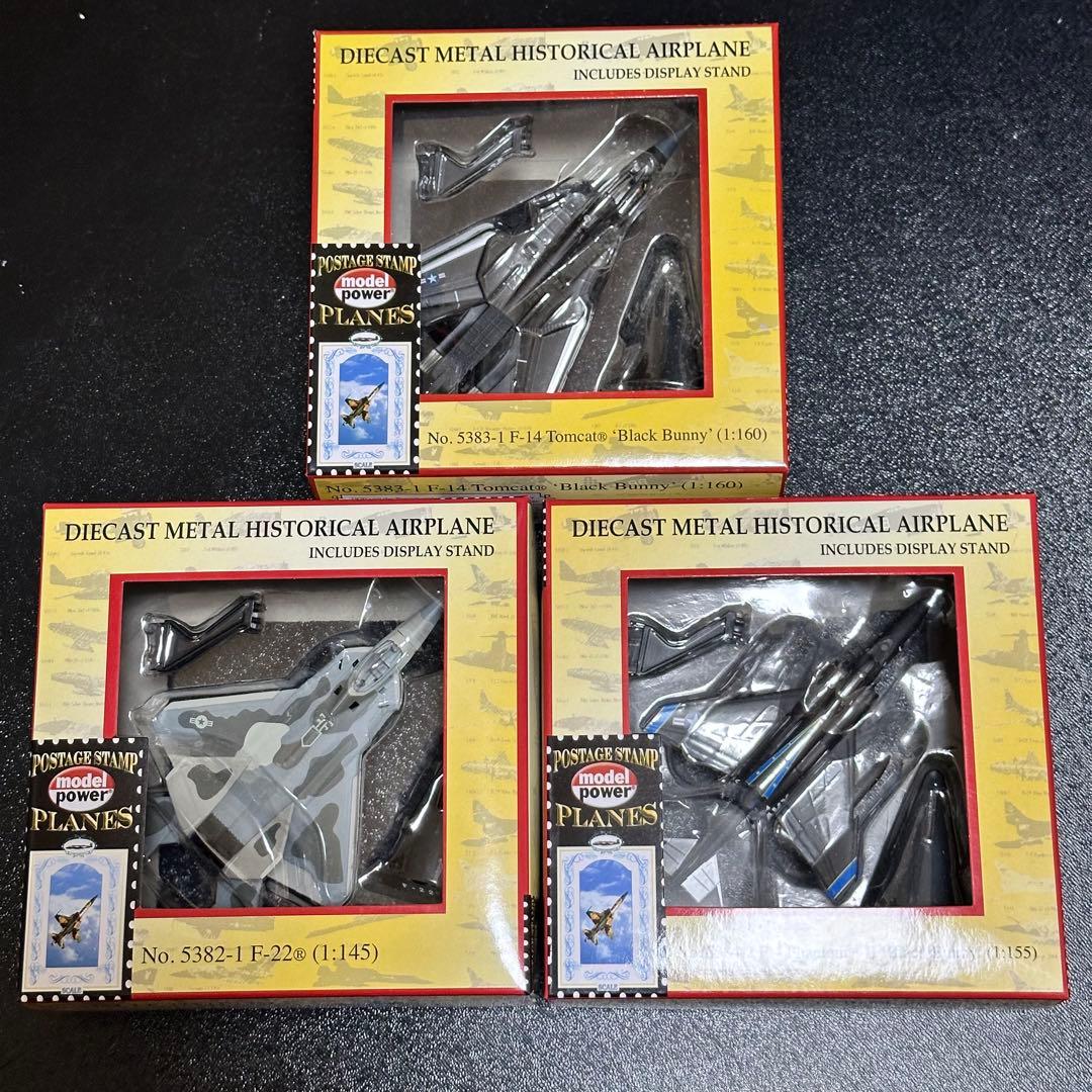 [G2087]モデルパワー　ダイキャストミリタリー飛行機　F-14 F-4