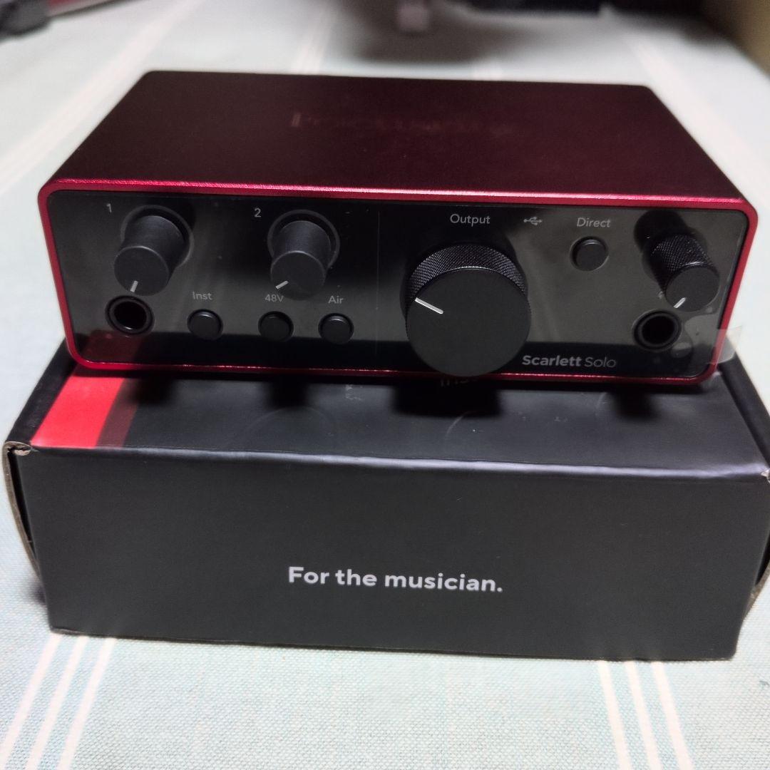 DTM・DAW Focusrite Scarlett Solo 4th Gen