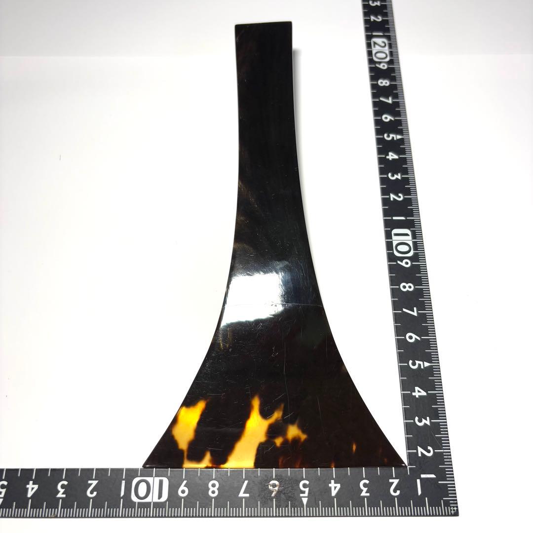 本鼈甲 三味線撥 撥先約89mm 全長180mm 重量118g 高級天然素材