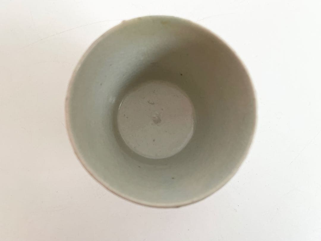 骨董　アンティーク　古伊万里　染付　蕎麦猪口　高台付　共色直しあり