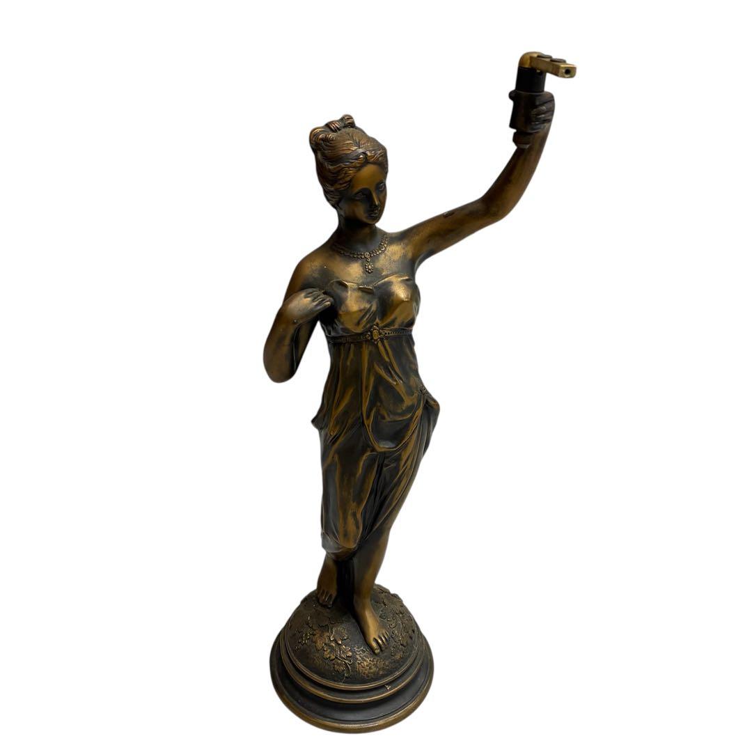 ブロンズ象　女神　アンティーク　昭和　レトロ インテリア　置物