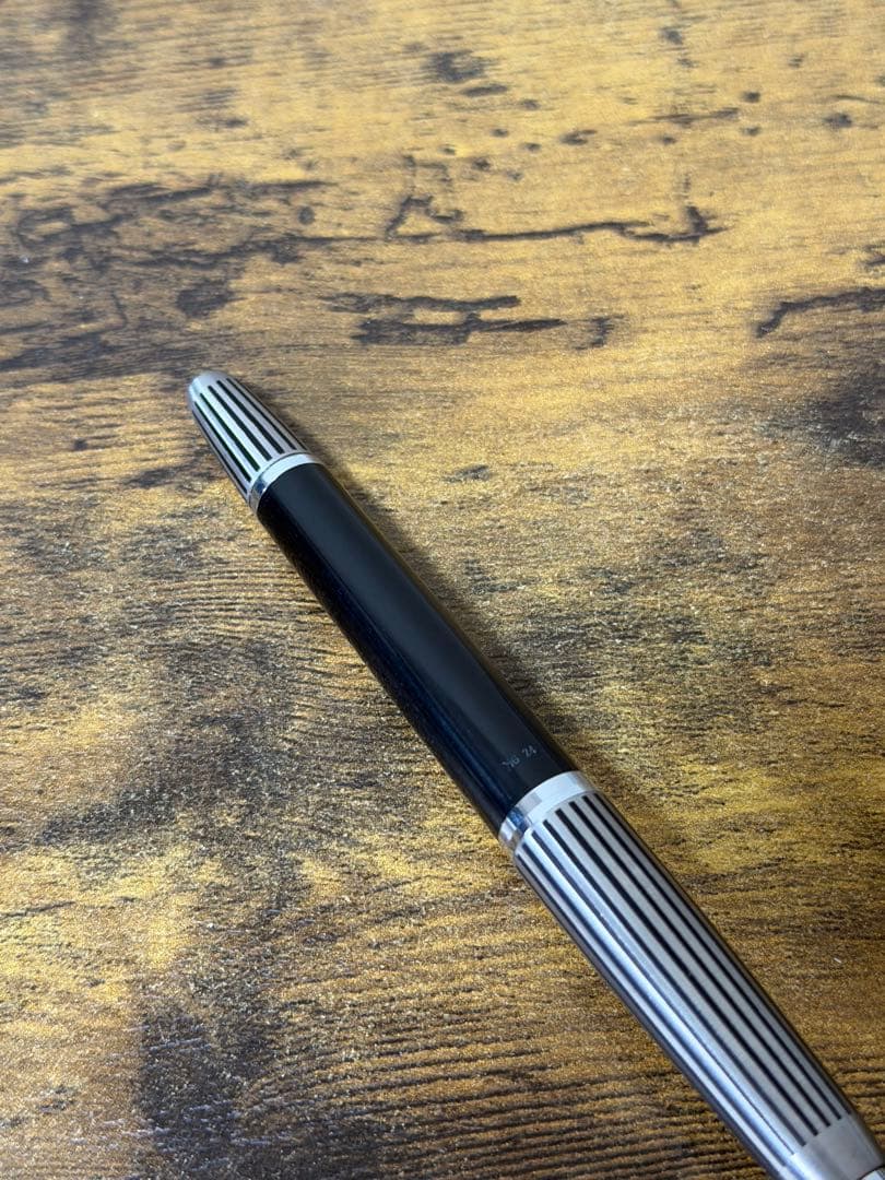 新品未使用　1971年製　キャップレス　ストライプ　14金　万年筆　細字　備品付