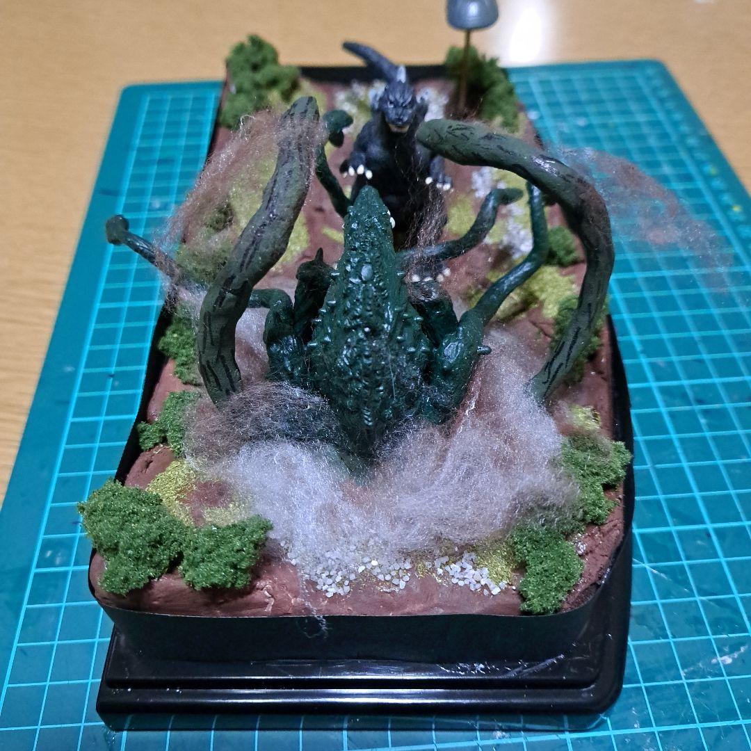 ジオラマ ゴシラ 対 ビオランテ
