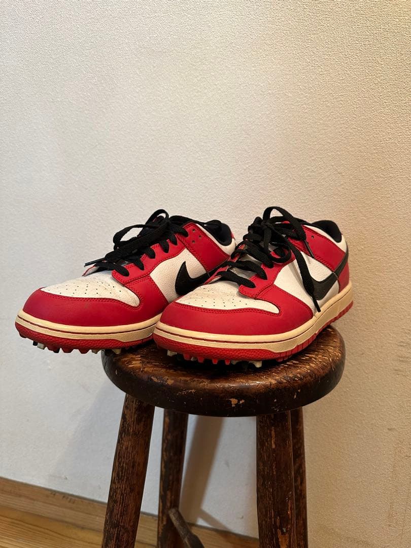 Nike ゴルフシューズ レッド/ホワイト/ブラック / ダンク