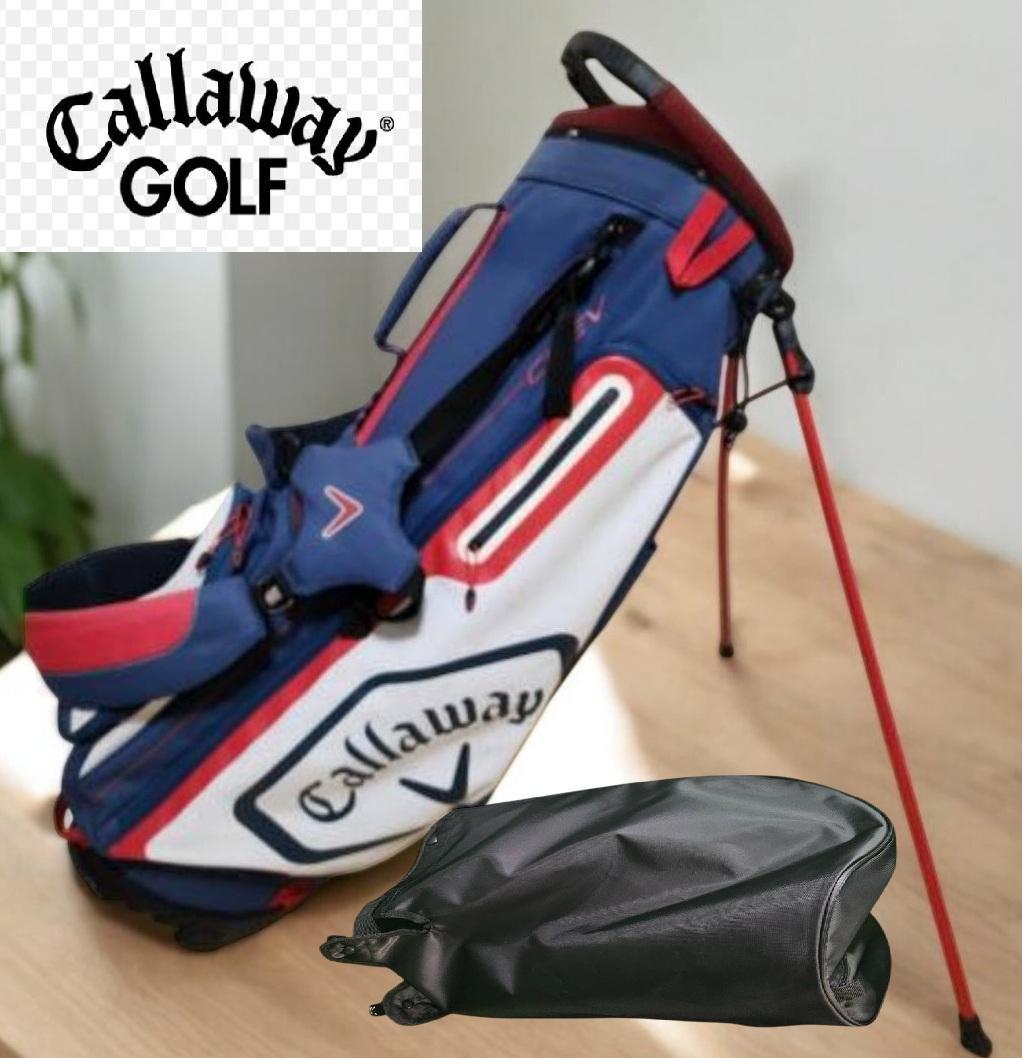 送料無料/美品　Callaway スタンド式キャディバッグ トリコロール