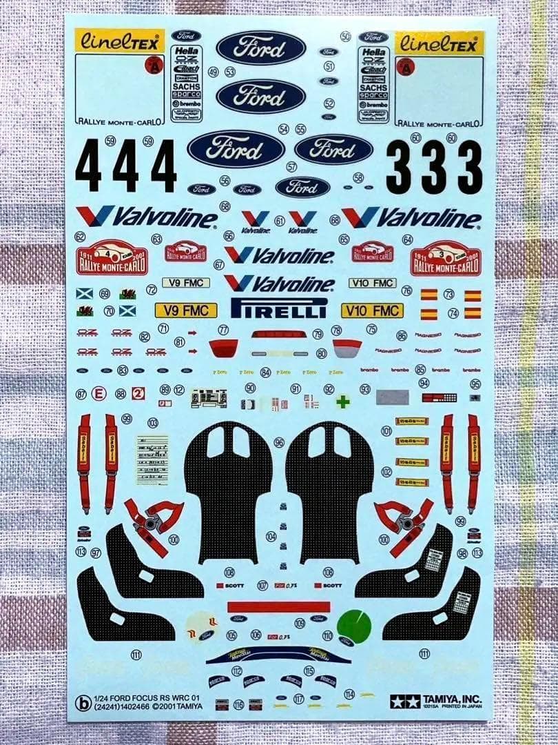 絶版 タミヤ 1/24 フォード・フォーカス RS WRC 01 w/フィギュア