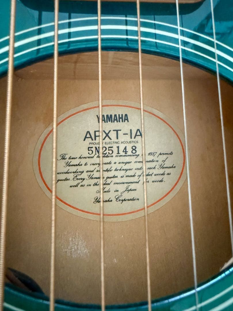 美品【希少廃盤】Yamaha APXT-1A エレアコ 光で色変わる 旅行サイズ