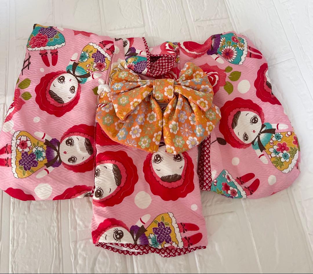 お着物　わんこ猫♡犬着物　お正月　七五三　振袖ひな祭り撮影会人気お人形柄