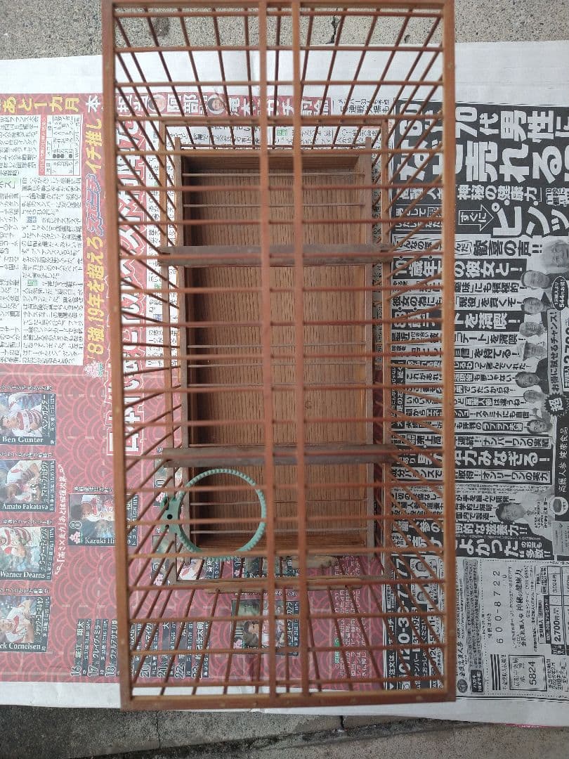 １００年竹製　メジロ籠