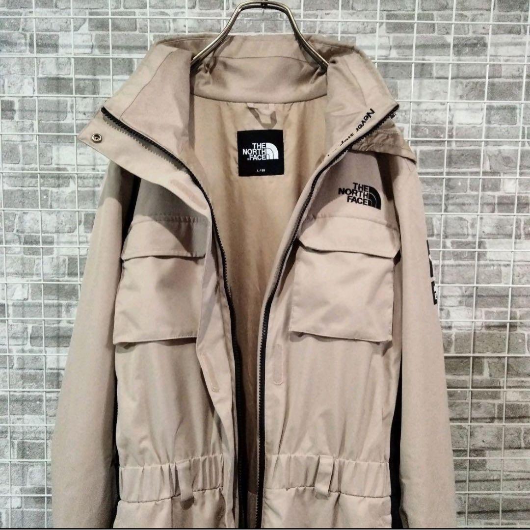 ★ ノースフェイス　ドライベント　スキーウェア　オールインワン　ベージュ