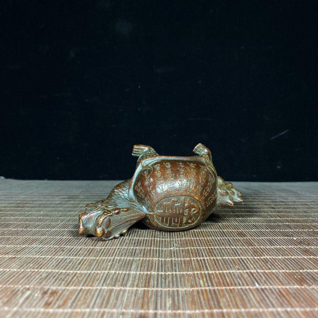 長寿亀 寿字八卦銅亀 鎮宅辟邪 開運風水 招財 置物