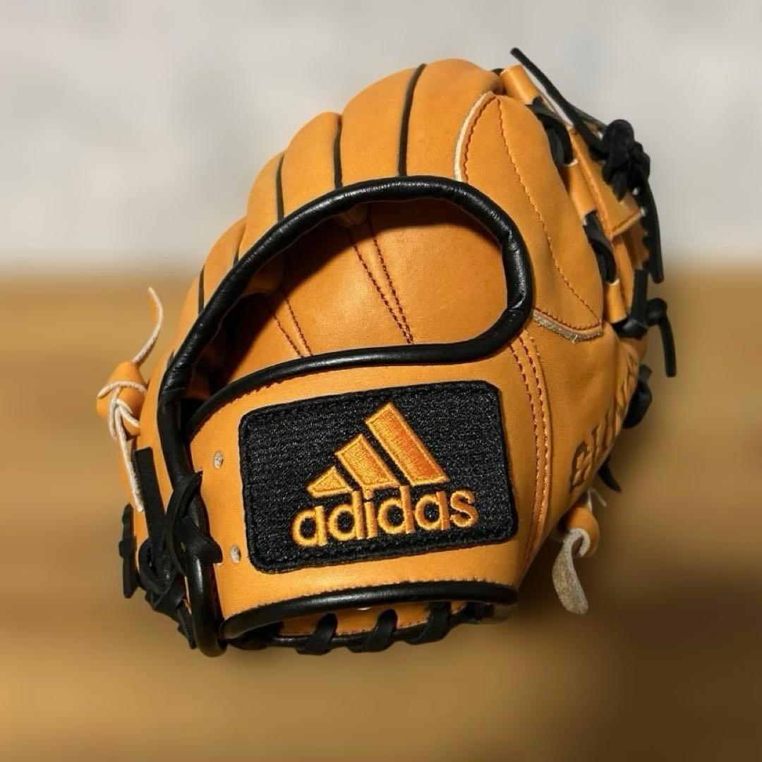 【未使用品】adidas GIANTS 軟式グローブ オレンジ