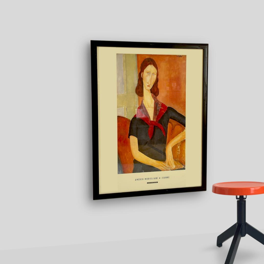 イギリス製 80~90s【モディリアーニ】大判 額装 ヴィンテージ ポスター