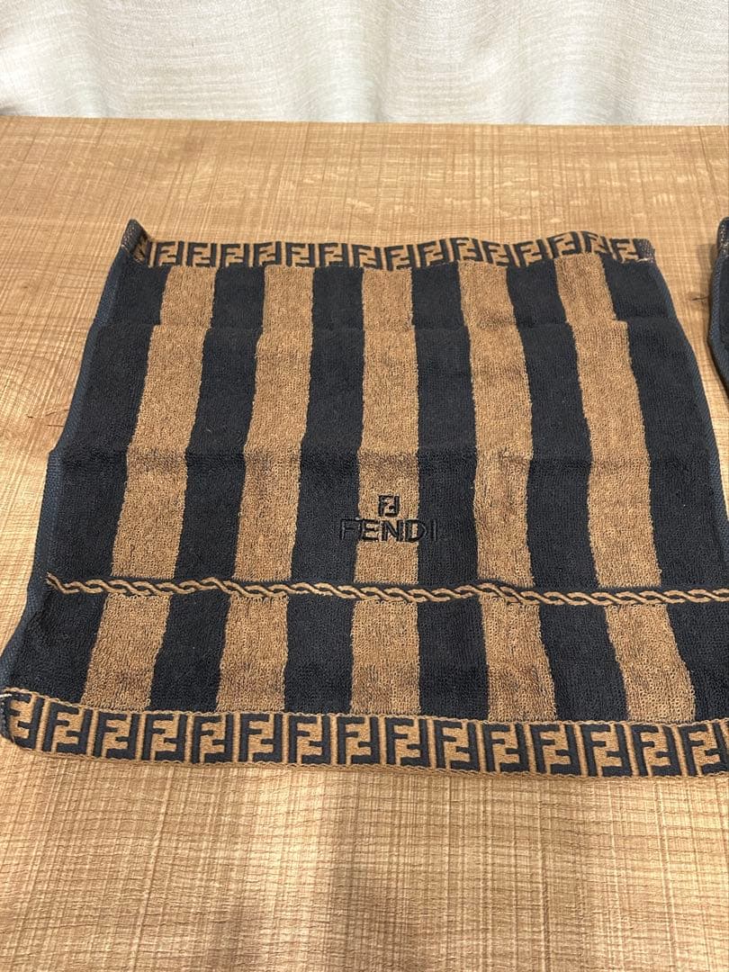 FENDI タオルセット ブラウン/ブラック