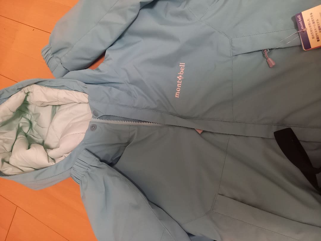 mont-bell スキーウェア 140 水色　新品未使用