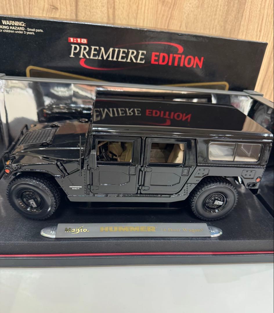 Maisto HUMMER 1:18 ハマー H1 ブラック エディション
