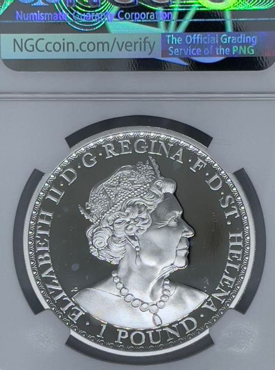 【セントヘレナ】ウナとライオン 2021年 プルーフ 銀貨 イギリス 2020