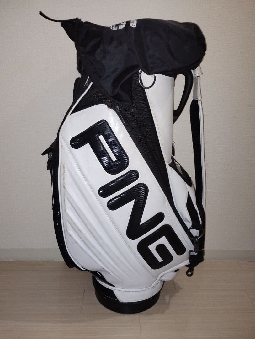 PING キャディバッグ ホワイト ブラック