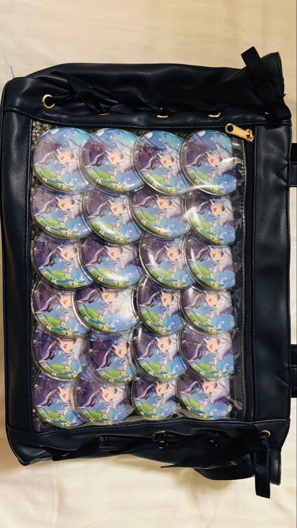 原神　フリーナ3周年缶バッジ×24&wego痛バック