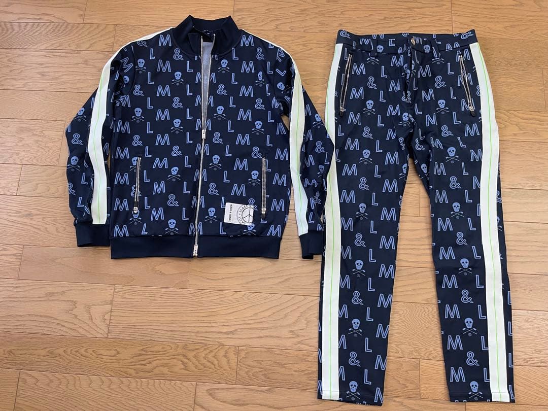 【美品】MARK&LONA スカルデザイン ジャージセットアップ　48