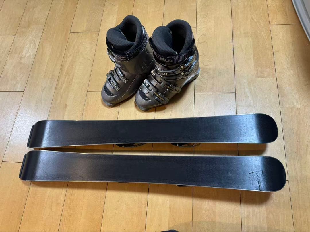 レディース　KASTLE ショートスキー　ファンスキー 90cm ブーツ24cm