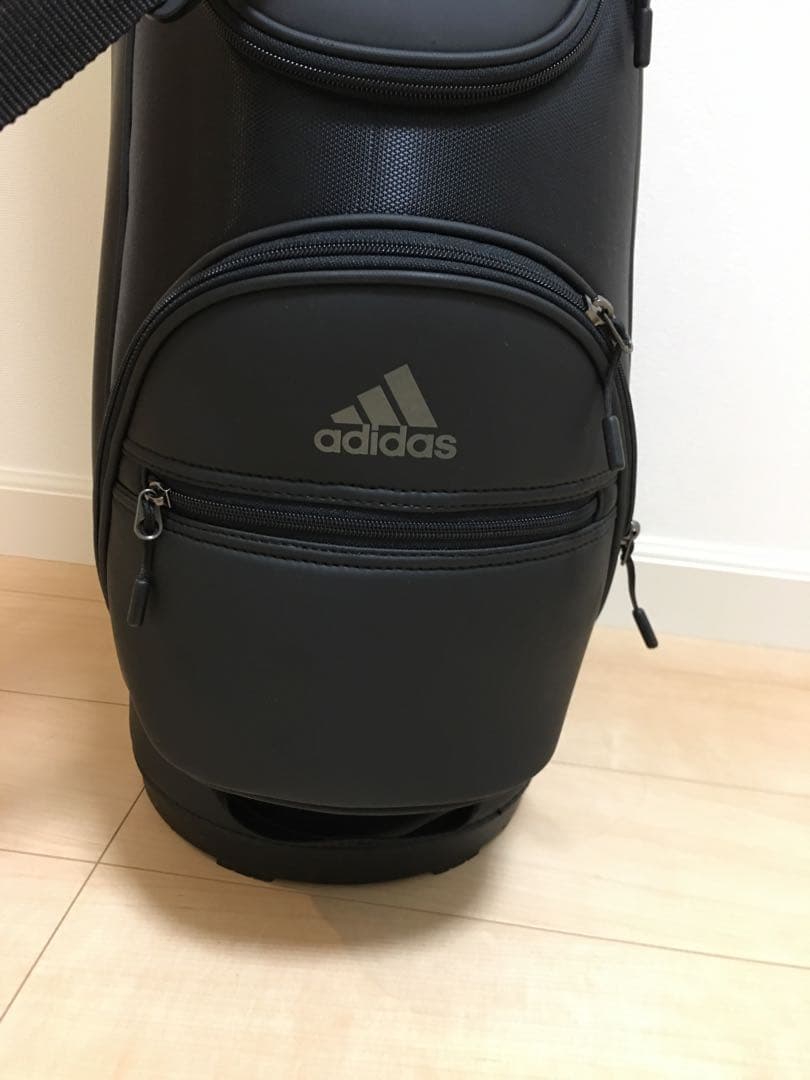 【新品未使用】アディダス ゴルフ XA217 マットPU キャディバッグ 黒