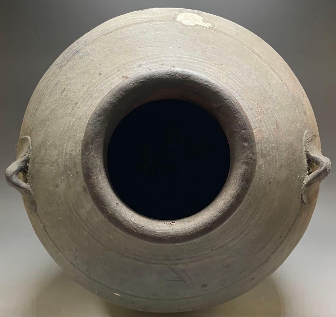 古南蛮　双耳南蛮壺　双耳壺　耳付壺　特大　43cm 　Lp3308