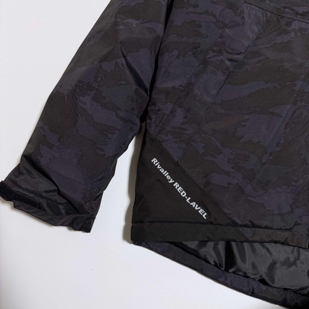 【美品】Rivalley カモ柄 ストレッチウォームスーツ セットアップ 釣り