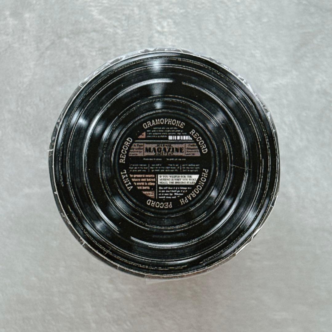 霖蓝汐原创手账《黑胶唱片》海外マスキングテープ　マステ 【2653】