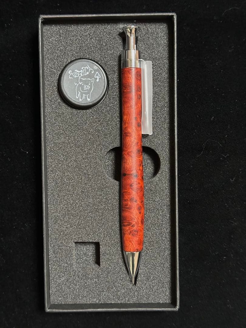 こぶた工房 シャープペンシル 極上花梨瘤0.5mm