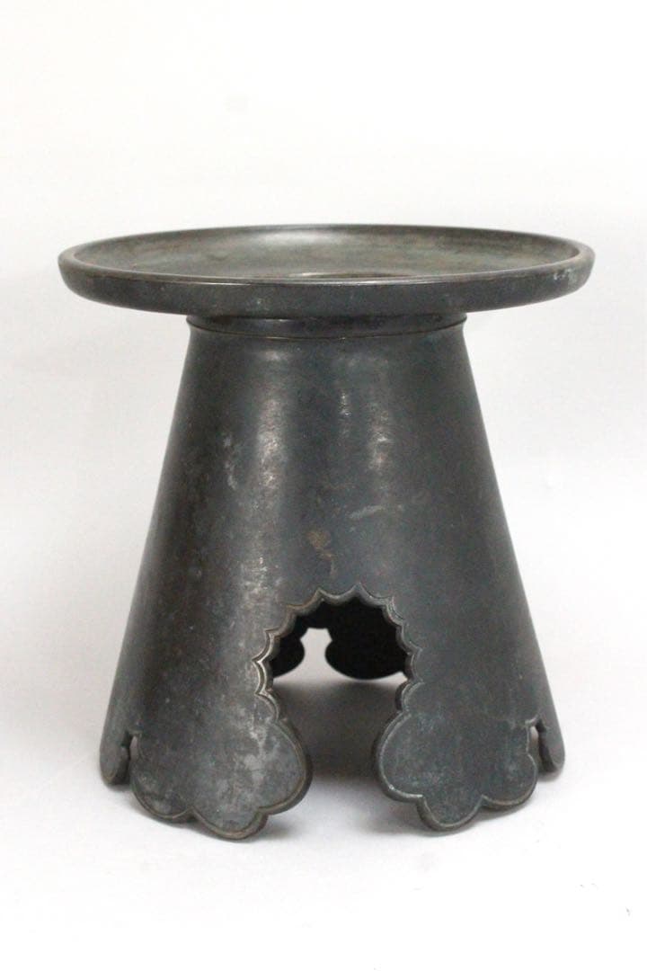 No5075 池坊専明好　御玄猪　薄端　重量3.95kg 池坊専啓箱書　送料無料