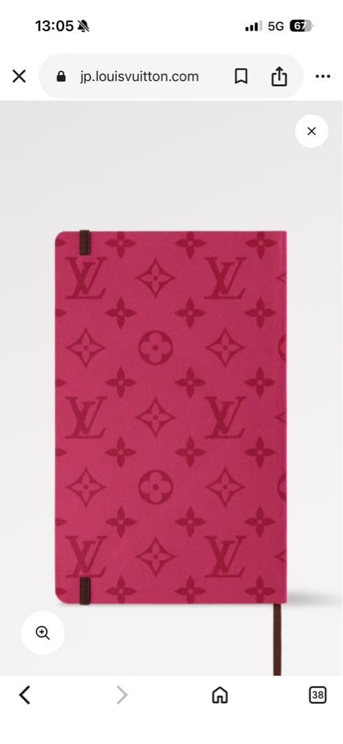 Louis Vuitton ピンク モノグラム A5ノート