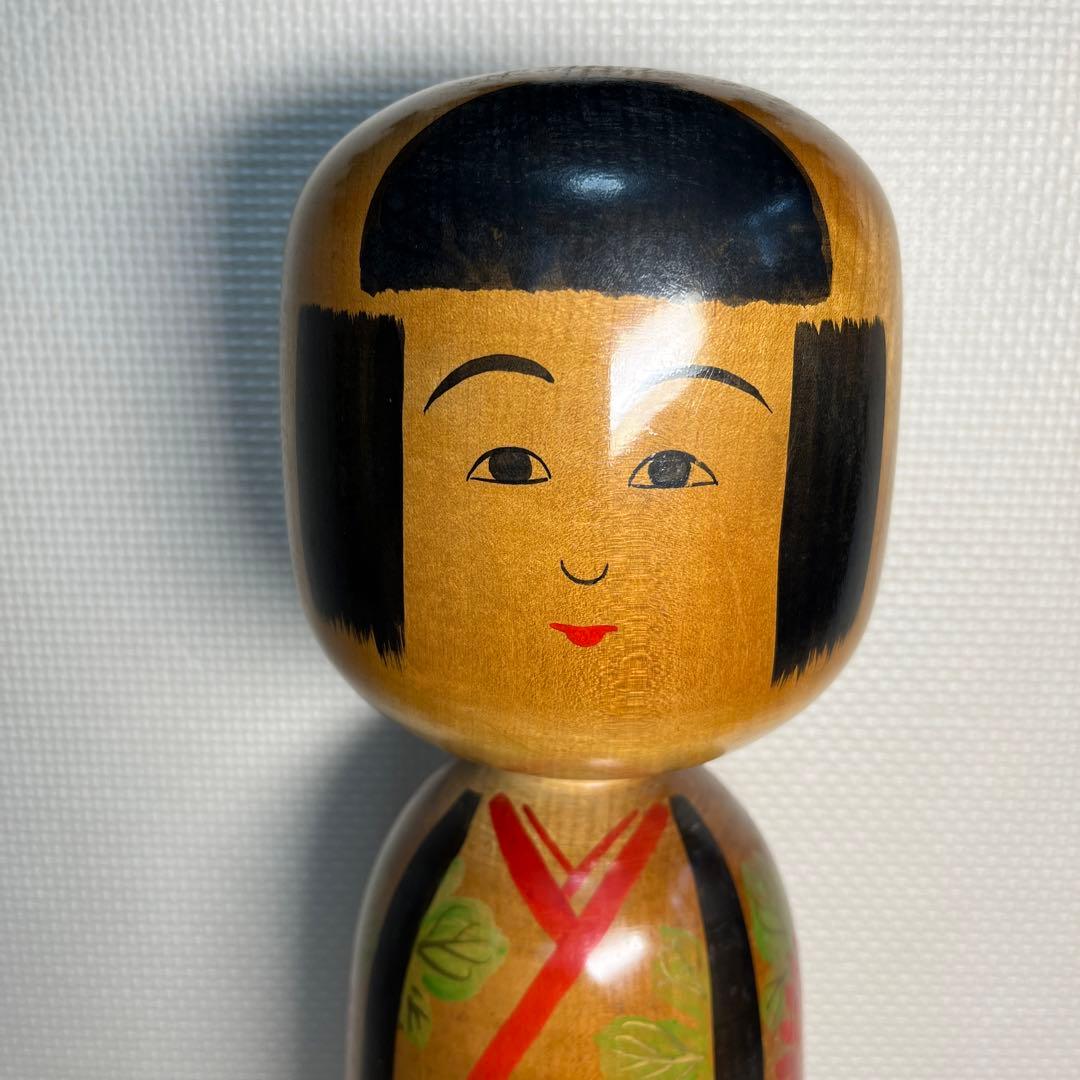 ⭕️木地山こけし　伝統こけし　小椋啓太郎指導　1.5尺大型　蒔絵師　小野寺重一