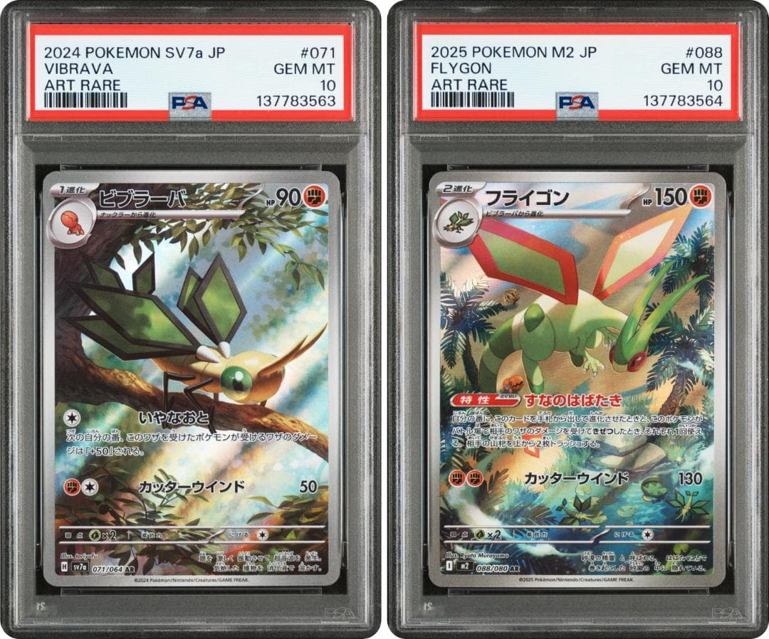 PSA10 連番 フライゴン ビブラーバ AR ポケカ