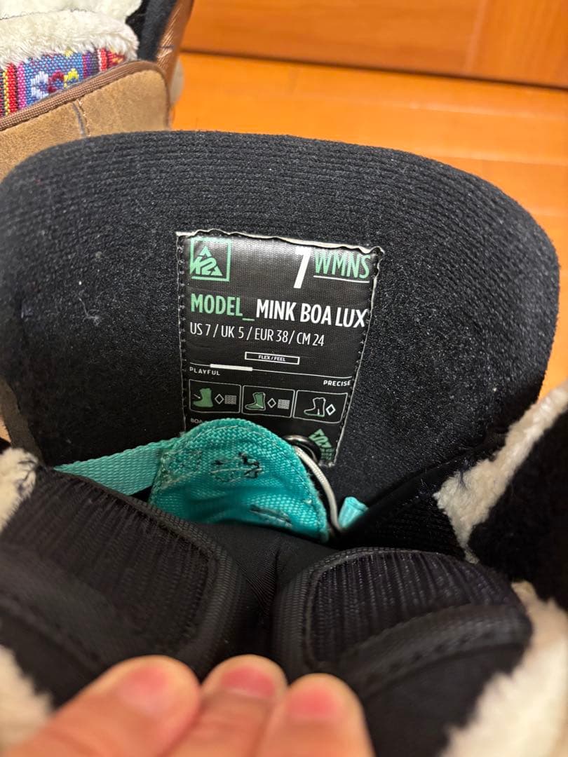 ケーツーK2レディーススノーボードブーツ MINK BOA LUX 24cm