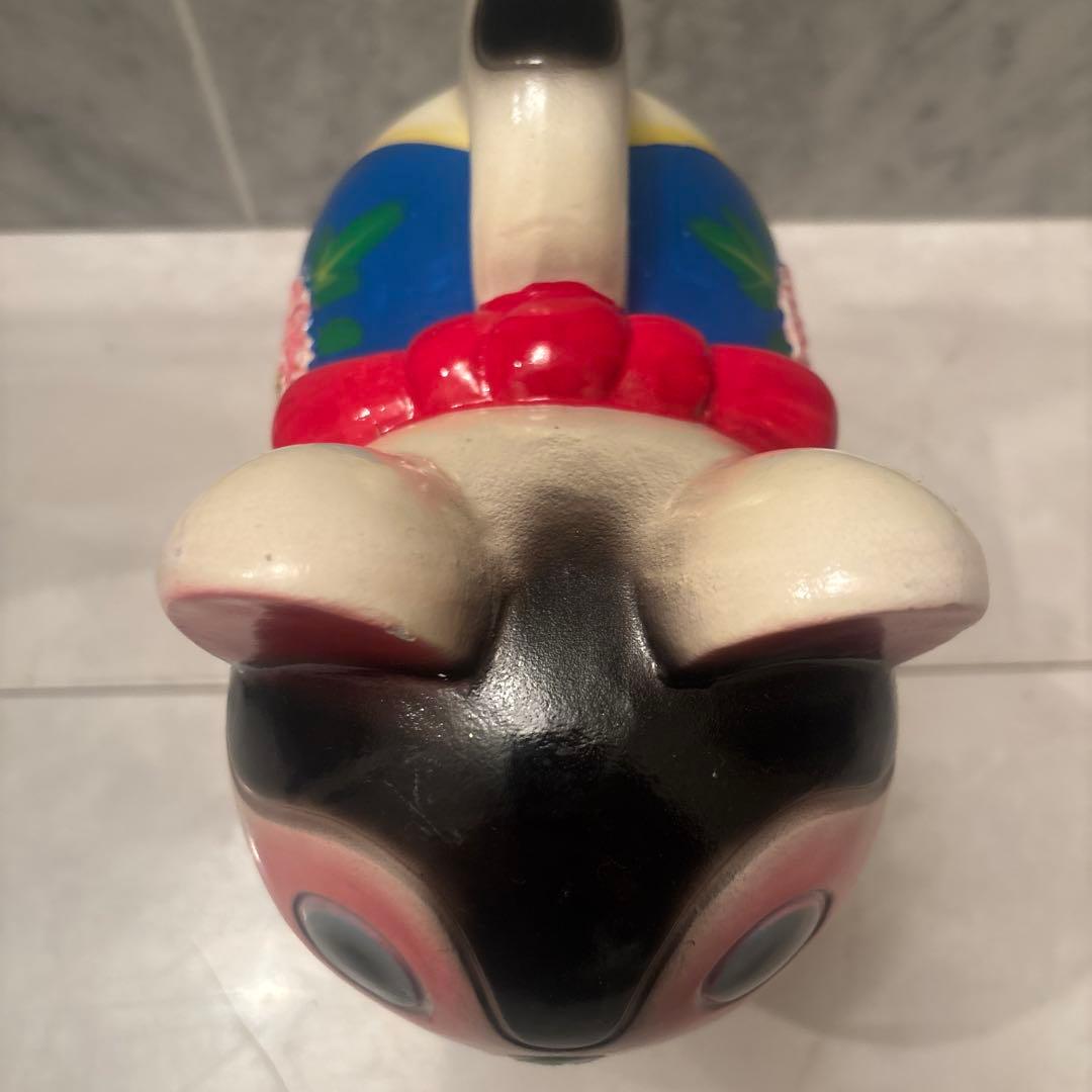 ヴィンテージ　伝統工芸品　お顔が可愛い過ぎる張子の犬の陶器