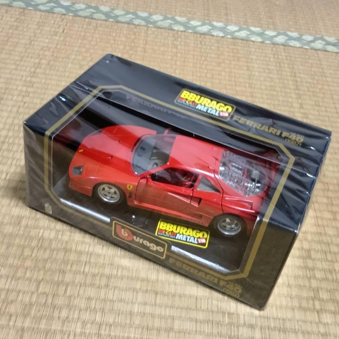 【HK】 burago ブラーゴ　フェラーリ　F40 1/18