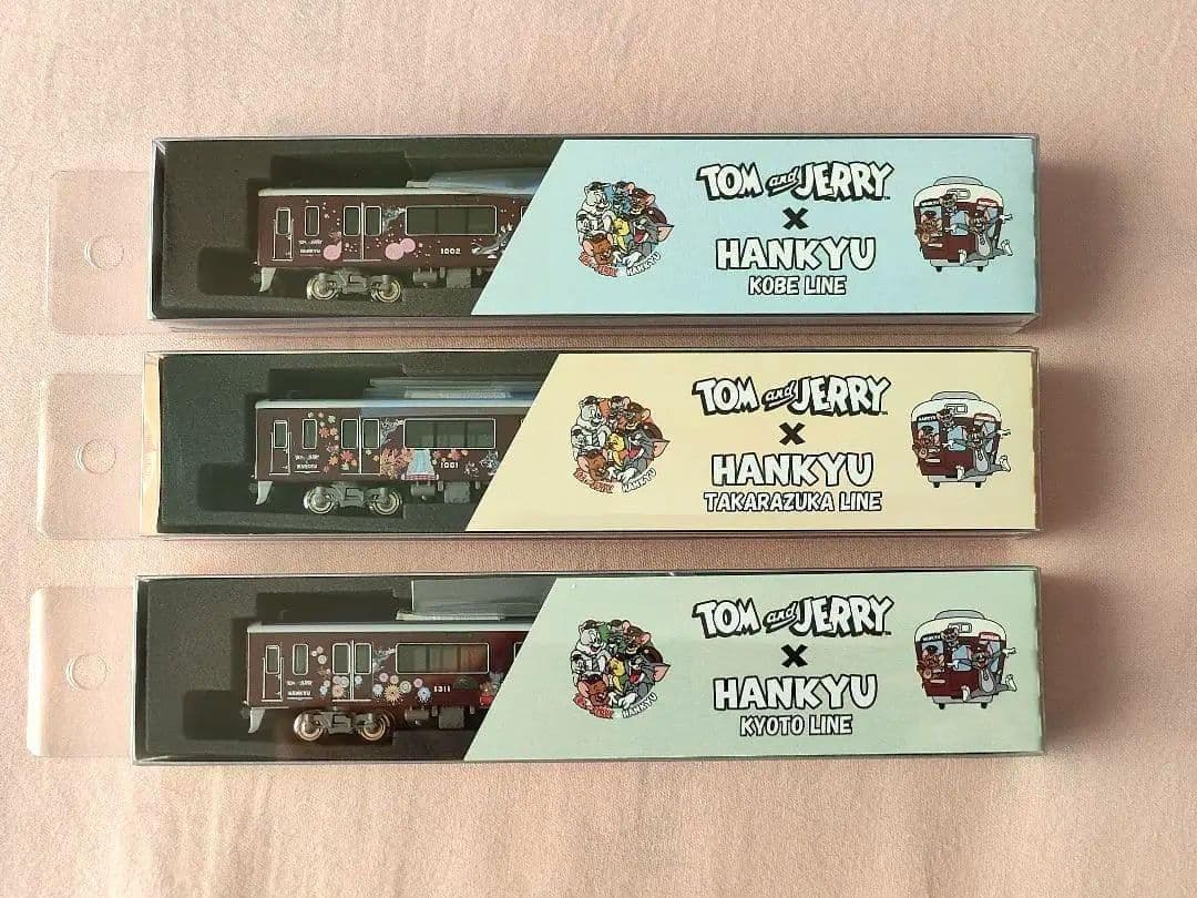 阪急電車 トムとジェリー ディスプレイモデル ミニチュアステッカー付