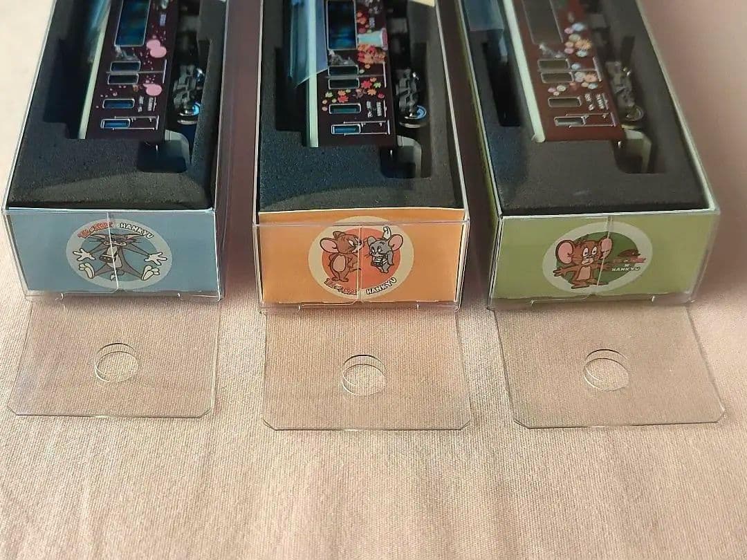 阪急電車 トムとジェリー ディスプレイモデル ミニチュアステッカー付