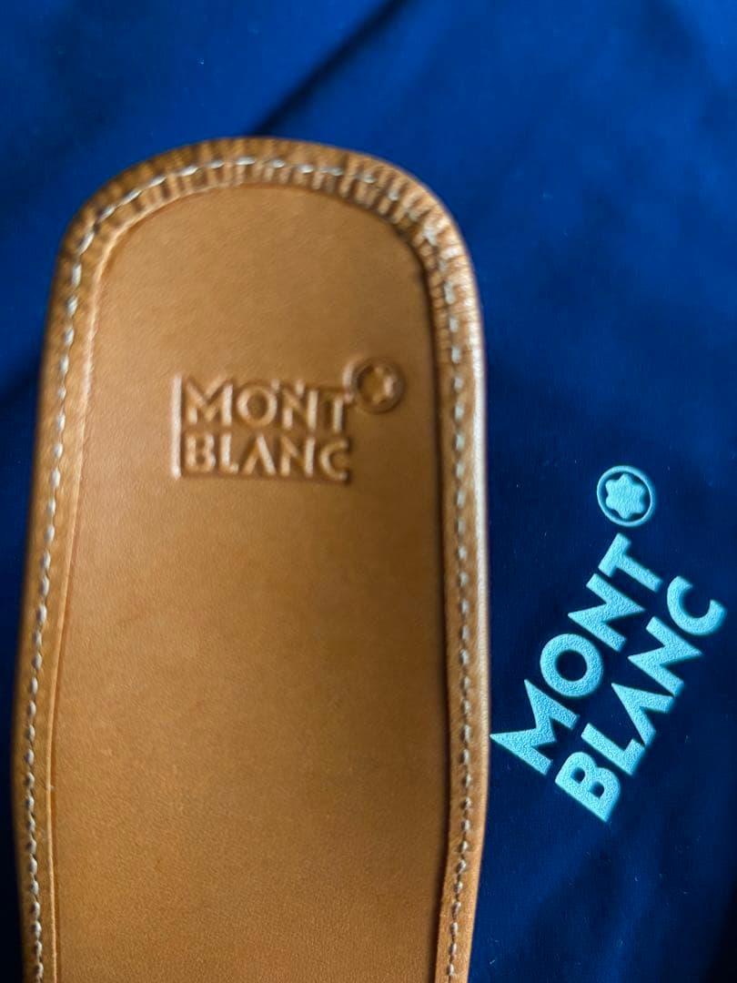 bookです。【モンブラン廃番ペンケース2本用】未使用/本革タンカラー