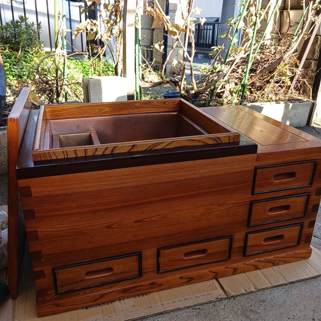 レトロ⭐️無垢材天然木高級囲炉裏いろり⭐️